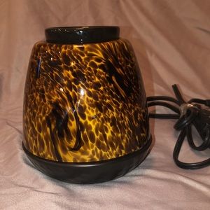EUC Scentsy Art Glass Tiger’s Eye warmer